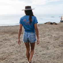 Load image into Gallery viewer, Mucho Aloha - Take It Easy Short Sleeve Tee in Blue